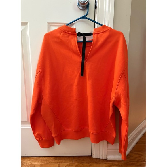 New Esprit Orange Sweatshirt Pullover Long Sleeve Womens Casual Comfy Top - Picture 3 of 8